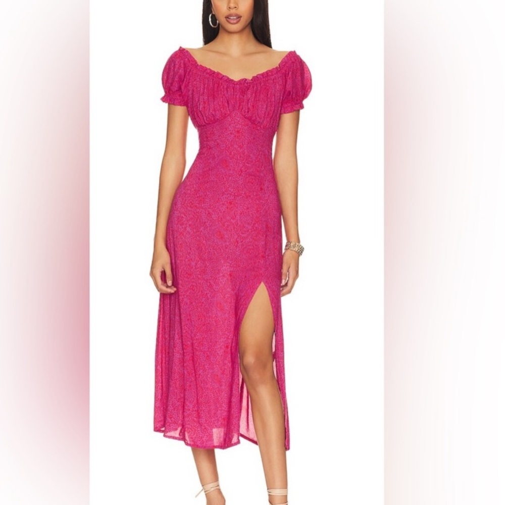 Natalie Martin charlotte midi dress size small
